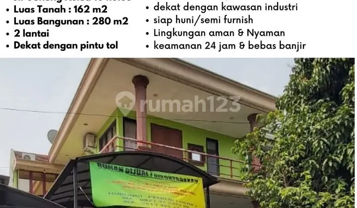Dijual Rumah 2 Lantai di Taman Simpruk Lippo Cikarang