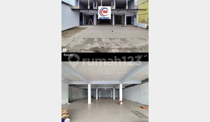 Disewakan Ruko 3 Gandeng 2 Lantai Strategis Murah Pinggir Jalan Utama di Serpong