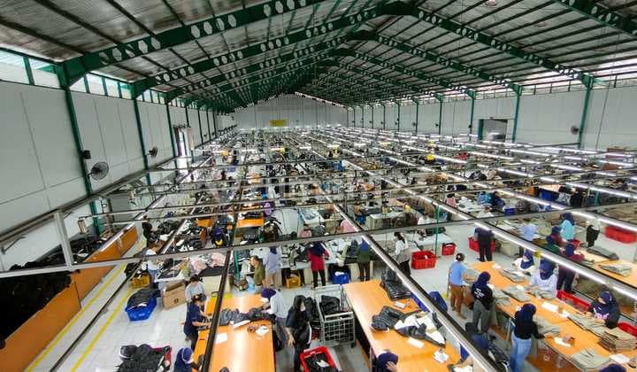 Gudang Garment Luas Siap Pakai di Gunung Sindur, Bogor