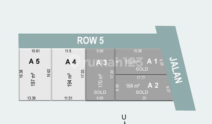 Tanah Dekat Jl. Raya Tajem Sleman Jogja Cocok Homestay & Ruko SHM