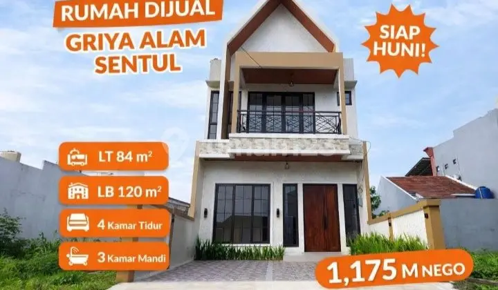 Dijual Rumah Bangunan Baru di Griya Alam Sentul Bogor
