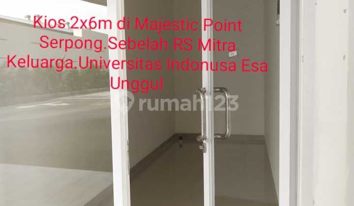 kios 1lantai daerah Serpong Majestic point