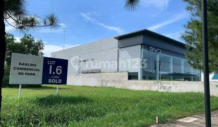 Kavling Komersial De Park Bsd Lokasi Prime Di Jalan Utama