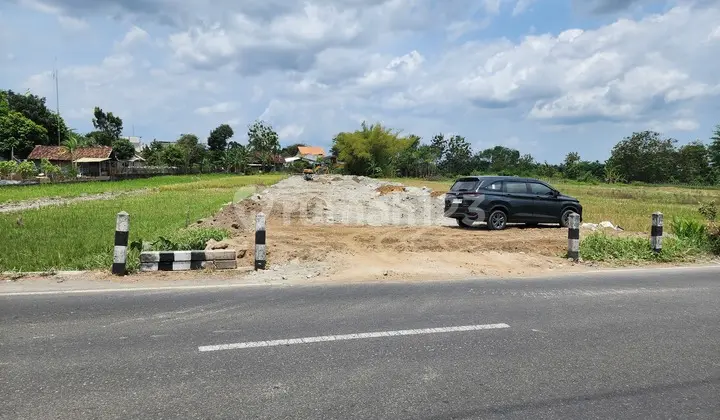 Tanah Pekarangan Dekat Kelurahan Sidokarto, Godean Tepi Jl. Sidokarto