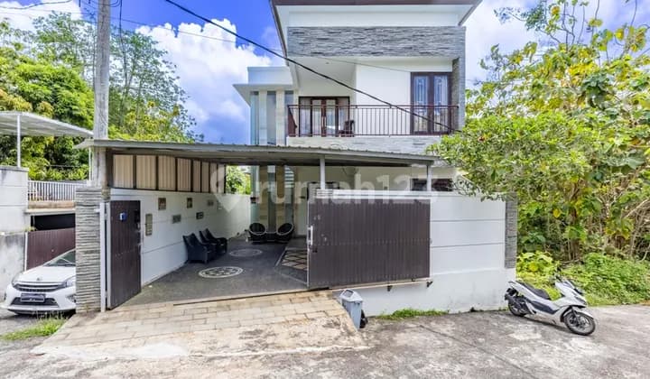 Bpf1692 Rumah Modern 2 Lantai Dengan Rooftop Bathtub & Ruang Kerja Di Ungasan