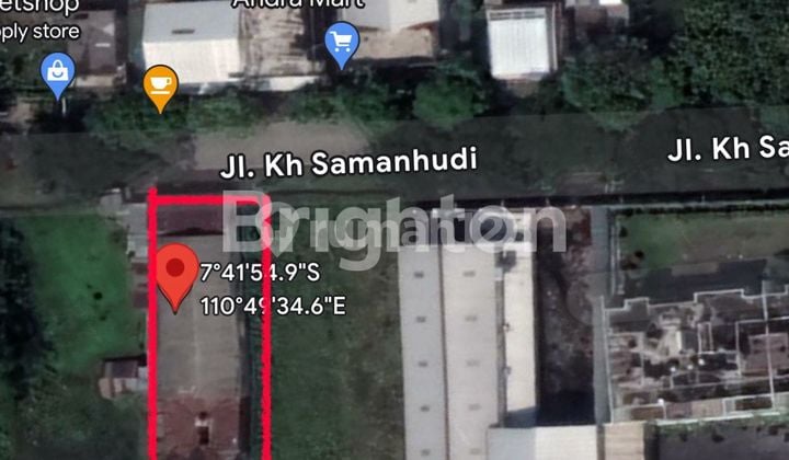 TANAH DEKAT SRITEX!! LEBAR DEPAN 12 METER!! AKSES TRONTON! HANYA 120 METER KE SRITEX KANTOR PUSAT!! TANAH SUDAH KERING