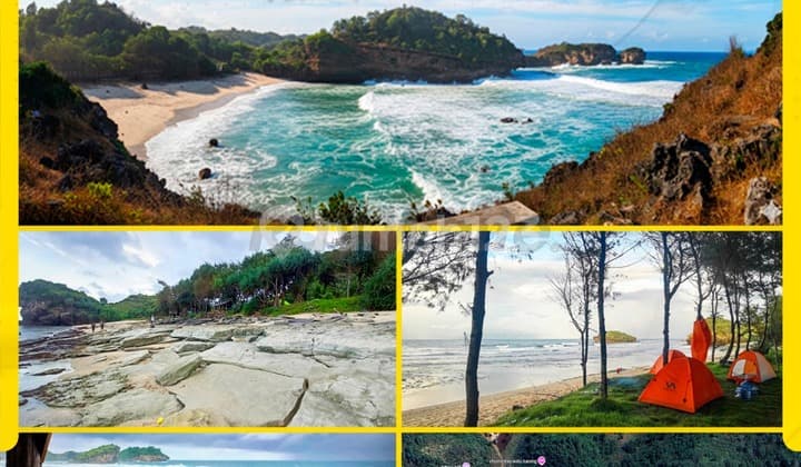 Tanah di Kawasan Wisata Pantai Pacitan Cocok untuk Resto / Villa