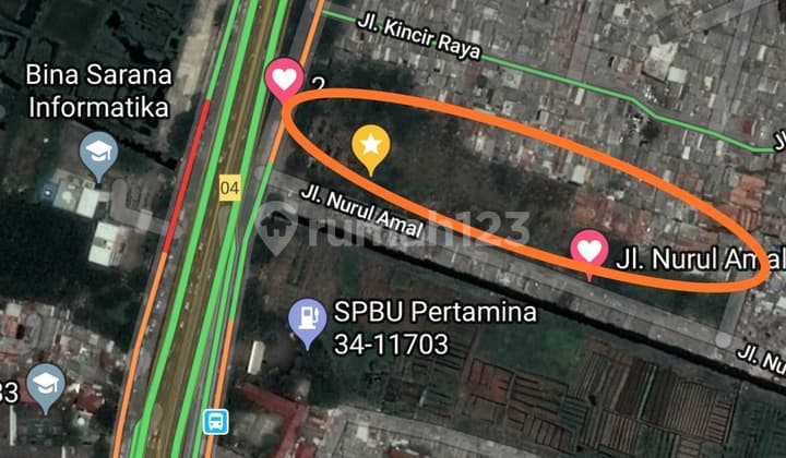 Tanah Siap Bangun Lokasi Cengkareng Luas 1,6 Ha Jalan Utama