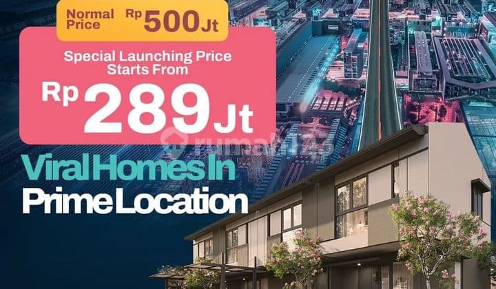 XYZ LIVIN RUMAH MILLENIAL 2 LANTAI SANGAT NYAMAN BERADA DI PUSAT CBD SANGAT STRATEGIS 1 MENIT MENUJU AEON MALL LIPPO CIKARANG COSMOPOLIS
