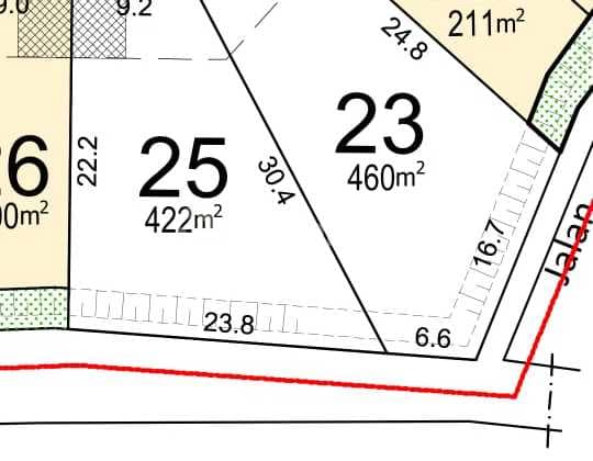 2 Kavling di Candigolf LT 422M2 dan 460M2 F32