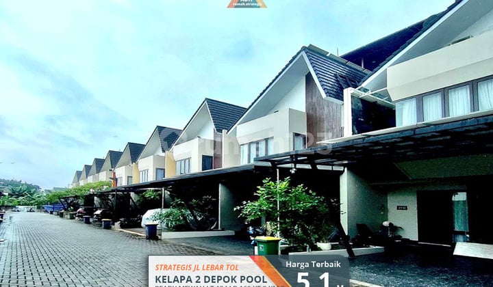 Semifurn 2 Rmh Gandeng Strategis 4Lt Pool Jl Lbr Kelapa Dua Depok