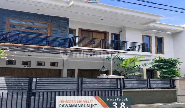 Rumah Strategis Modern Luas Jl Lebar Rawamangun Jakarta Tol