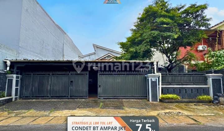 Turun 1M Rumah Mewah Strategis Luas Condet Batu Ampar Jakarta Tol