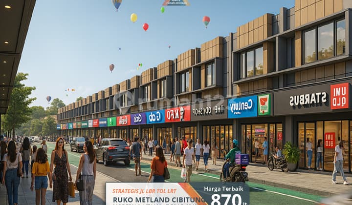Ruko Strategis Modern Jl Lbr Metland Cibitung Bekasi Tol Stasiun