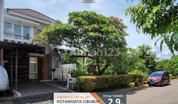 Mewah Rumah Strategis Luas Jl Lbr Roftop Taman Kotawisata Cibubur