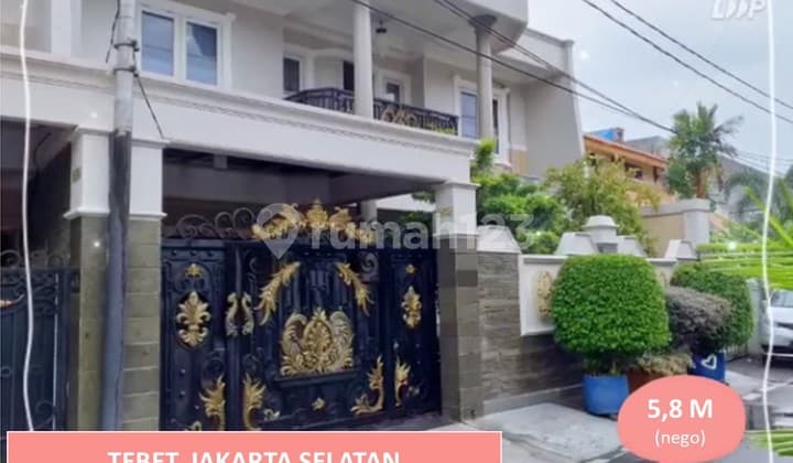 TEBET, JAKSEL. Rumah Siap Huni, 2 Lt, Cozy Modern, BEBAS BANJIR