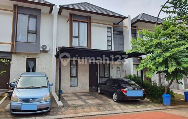 BSD City. Rumah Modern, Siap Huni, 2 LT, Strategis & Bebas Banjir