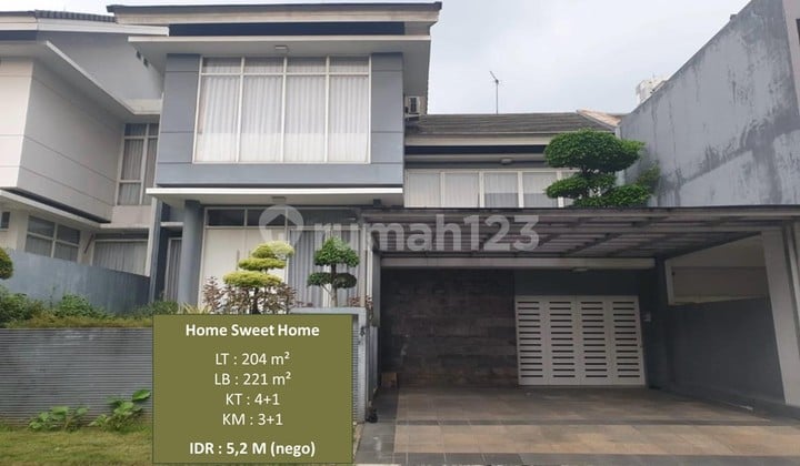 SUPER MURAH. Kebayoran Villas Bintaro Jaya. Rmh Cozy 2LT SiapHuni