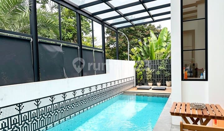 Luxurious Corner House with Private Pool in Discovery Bintaro Jaya