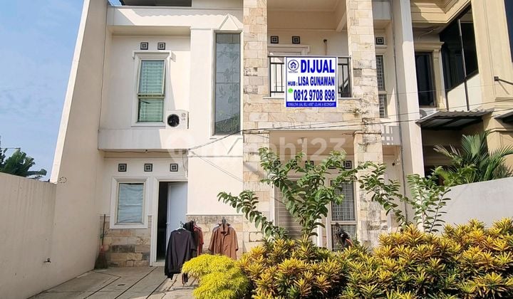 Dijual Rumah Taman Kencana Bebas Banjir, Siap Huni, 3+1 Kmr Tidur, 2+1 Kmr Mandi, 2 Lantai, Barat Daya, Shm, Strategis Dekat Jorr & Bandara Soeta