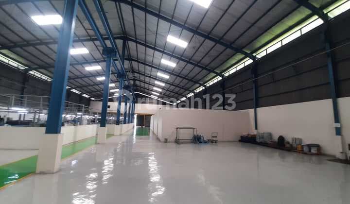 Disewa Gudang di Kawasan Industri Cikupa, Luas 2550 M2, Akses Container 40 Ft, Dekat Tol