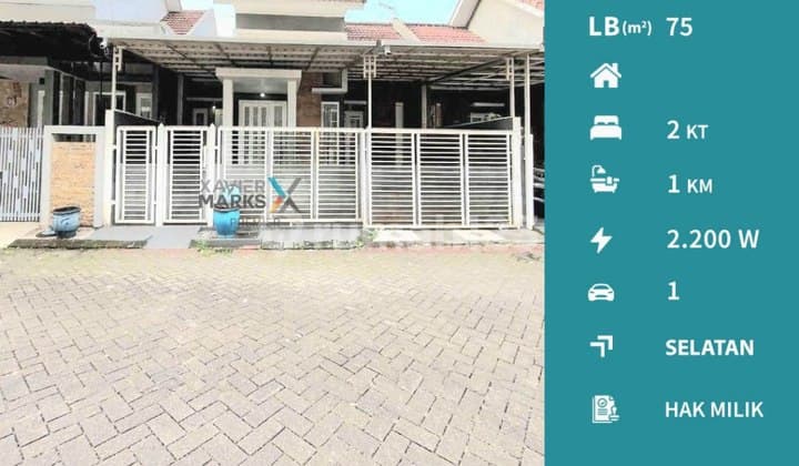 V1 Rumah Modern Minimalis di Pandanwangi Blimbing Kota Malang