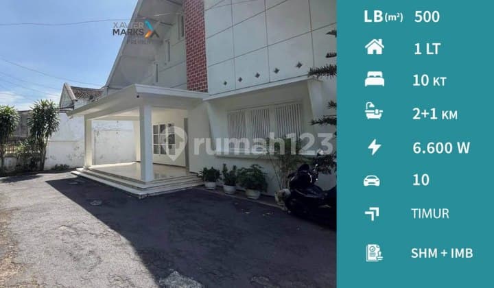 Rumah Klasik Luas Tengah Kota Terawat di Klojen Malang