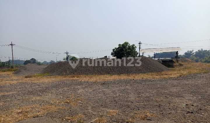 Dijual Tanah Lahan Eks Pabrik Pemecah Batu Nol Jalan Komersial Mojosari