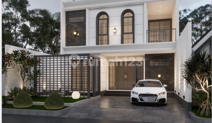 Rumah Modern 4 Kamar Tidur Ada Taman Depan Dan Belakang Di Bsd