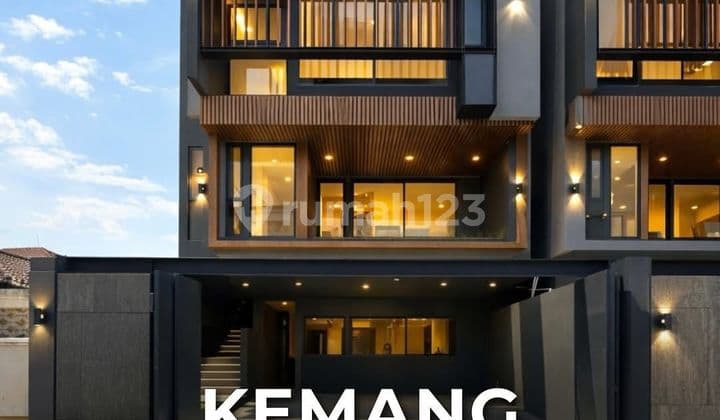 Rumah Brand New Desain Modern Kontemporer Siap Huni Layout Open Space Row Jalan Lebar di Kemang