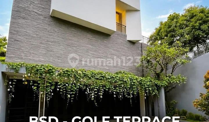 Rumah Mewah Desain Modern Tropis Semi Furnished Siap Huni Lokasi Strategis di BSD Terrace Golf
