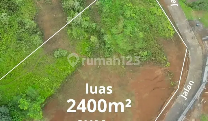 Land for Sale, Ready to Build, Area 2400m2 in Cisarua Puncak Bogor
