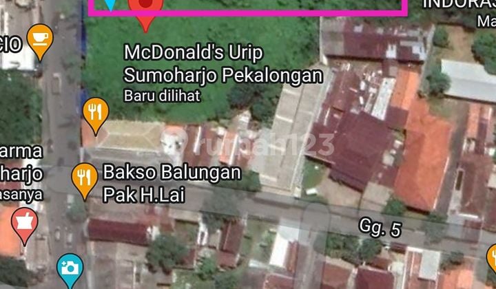 Tanah kosong sebelah Mc Donald sebelah Transmart