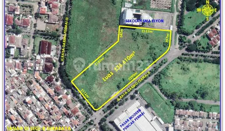 Dijual Kavling Tanah Raya Darmo Permai Segi 8 Dijual Kavling Tanah Raya Darmo Permai Segi 8