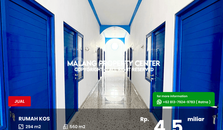 Rumah Kos Baru Daerah Merjosari
