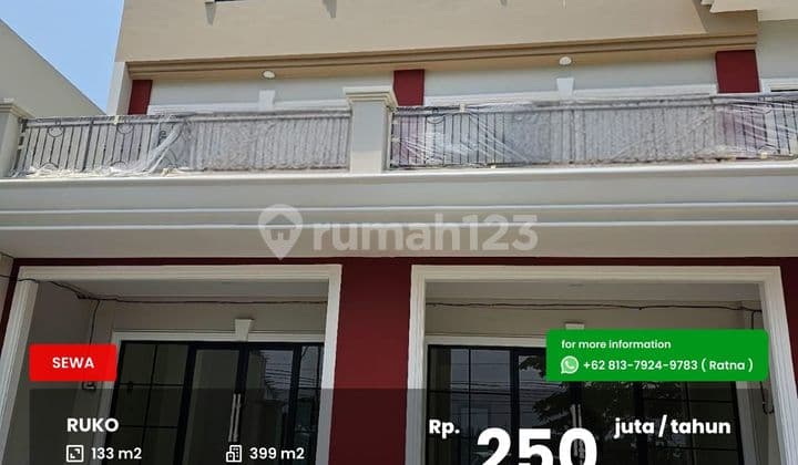 Ruko 3 lantai lokasi strategis Villa Puncak Tidar