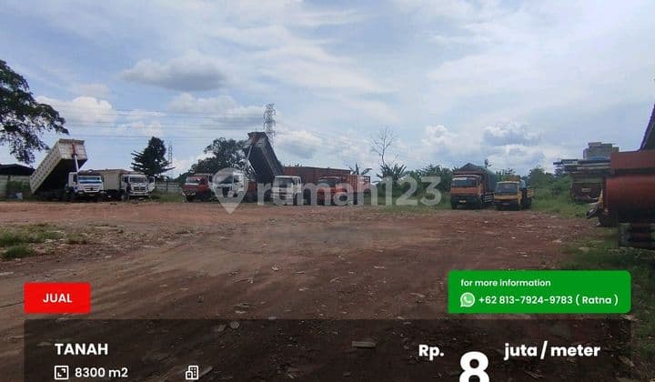 Tanah Luas Poros Jalan Raya Gadang Akses Kontainer