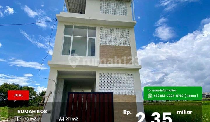 Rumah Kos Baru 3 Lantai Full Furnished Dekat Kampus Itn 2 Dan Umm