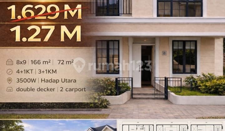 Dijual Rumah Lavon 2 Tipe H ( Margonite ) 3 Lantai