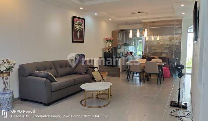 Rumah Minimalis Siap Huni,Posisi Hook Dekat Pintu Masuk Pos Security,Lingkungan Asri Nyaman,Surat SHM. Sentul City.