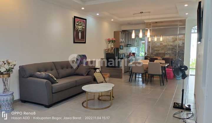 Rumah Minimalis Siap Huni,Posisi Hook Dekat Pintu Masuk Pos Security,Lingkungan Asri Nyaman,Surat SHM. Sentul City.