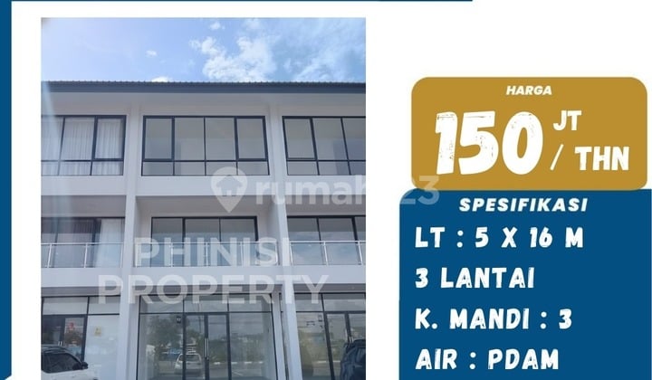 Disewakan Ruko Rolling Hills Tanjung Bunga