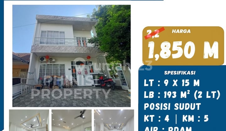Dijual Rumah Sudut 2 Lantai di Tanjung Bunga Taman Samalona Dijual Rumah Sudut 2 Lantai di Tanjung Bunga Taman Samalona