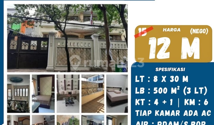 Dijual Rumah Mewah Tengah Kota Jalan Sultan Hasanuddin