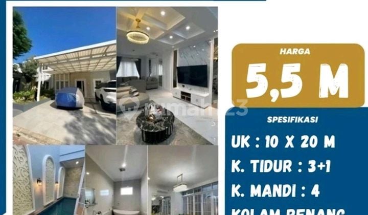 Rumah Mewah Full Perabot + Kolam Renang Di The Pavillion Tanjung Bunga