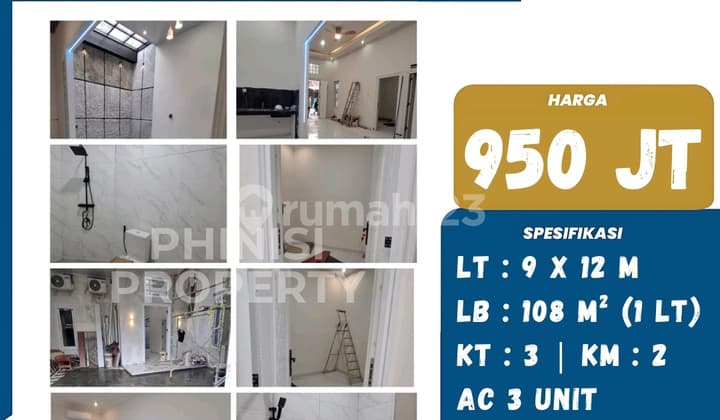 Dijual Rumah Baru 3 Kamar di Taman Toraja Tanjung Bunga