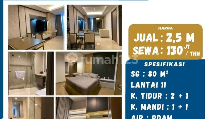 Dijual Apartmen 31 Sudirman Suites 2 Bedroom Full Furnish