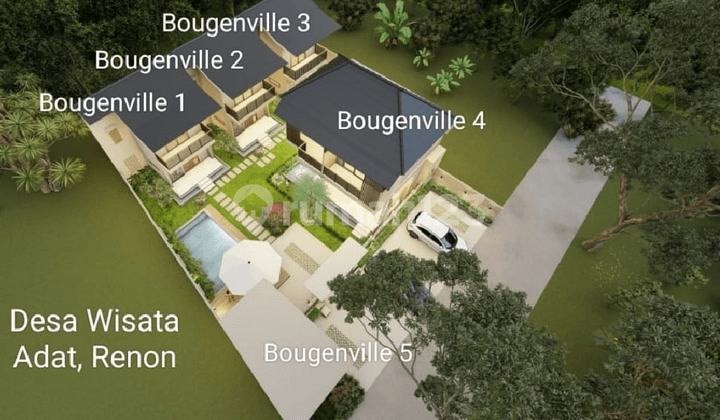 For Lease 3Br Villa D Bougenville Renon Bali Denpasar Type 1 Furnished