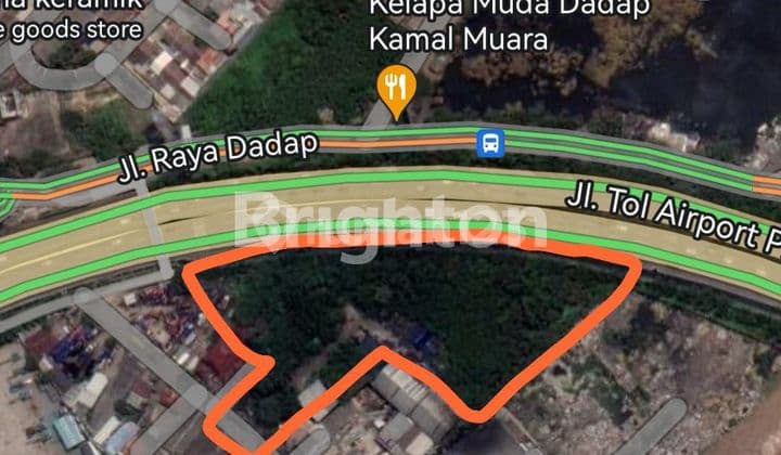 Tanah kapuk kamal lama muara penjaringan pusat gudang industri 1 ha / 10000m2 pinggir TOL nego