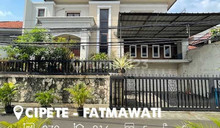 Rumah Cantik Di Cipete Fatmawati Dekat Stasiun Mrt